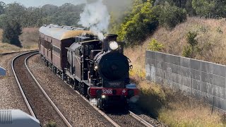 3265 passing through lockinvar going too branxton maitland steamfest 2026