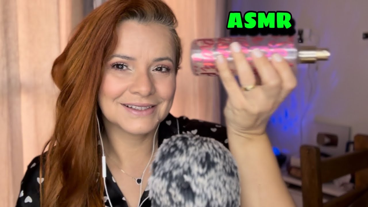 ASMR | Luvas Rosa | Bolinha Vermellho | Líquido | ASMR Live off | Sons pra relaxar e dormir