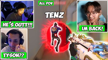 SEN TenZ DESTROYS S0m & FNS in first game after months w/ Zekken...