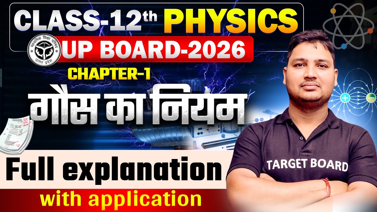गौस का नियम | Physics Class 12 Chapter 1 Up Board | Class 12 Physics ...