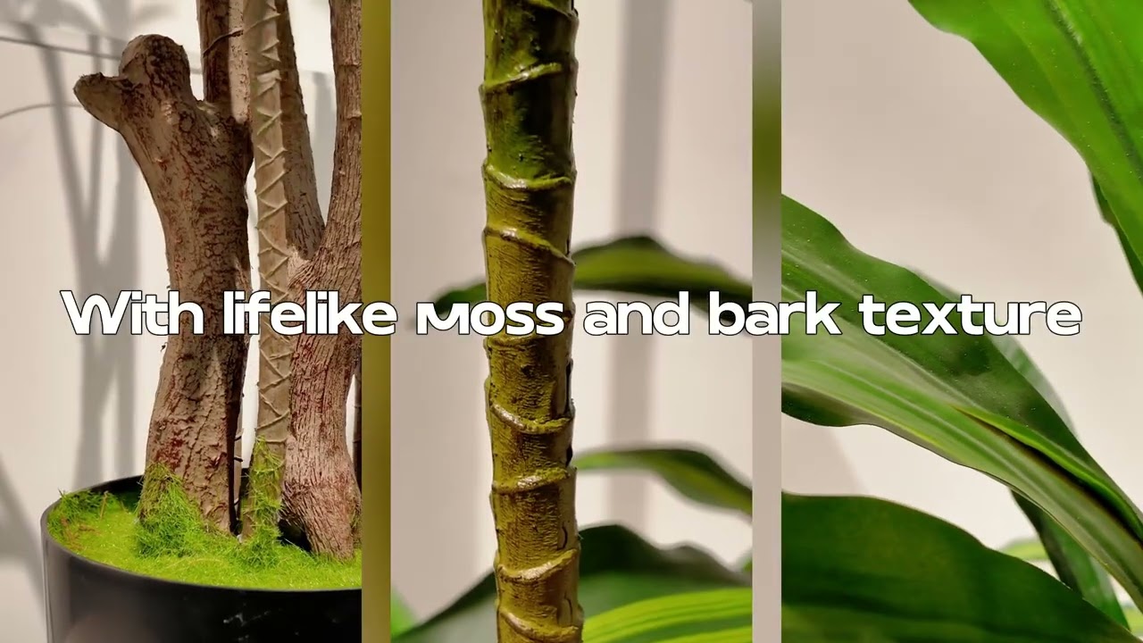 VEVOR Albero Dracaena Artificiale 1,8m | Pianta Tropicale di Seta in Vaso
