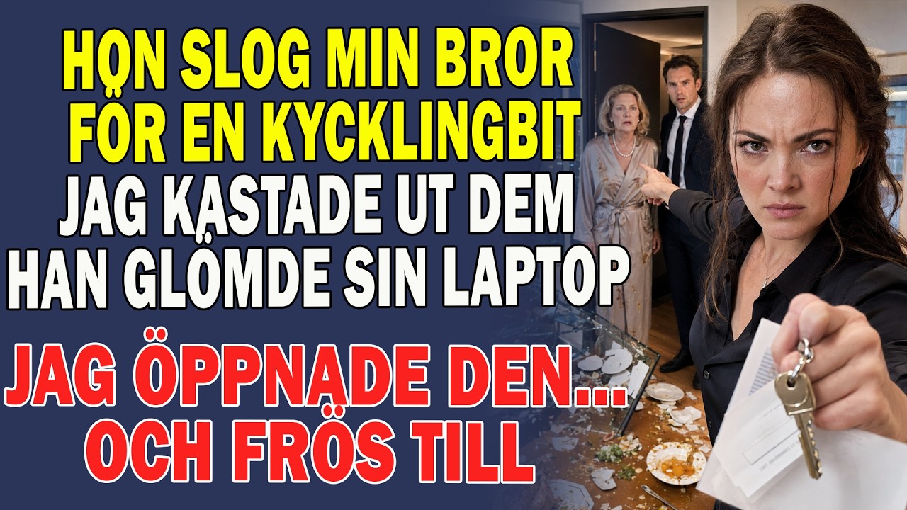 ”Fint främmande från landet”, sa min svärmor och lät blicken glida över min bror Elias där han stod i hallen med sin slitna ryggsäck och en burk lingonsylt från mamma. Middagen var dukad, men...