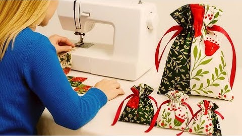  No Pattern Sewing | Handmade Fabric Gift Bags