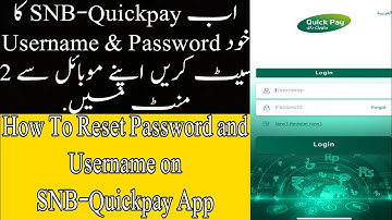 How To Reset Password and Username on SNB-Quickpay App.how to Reset password on AlAhli App #SNB