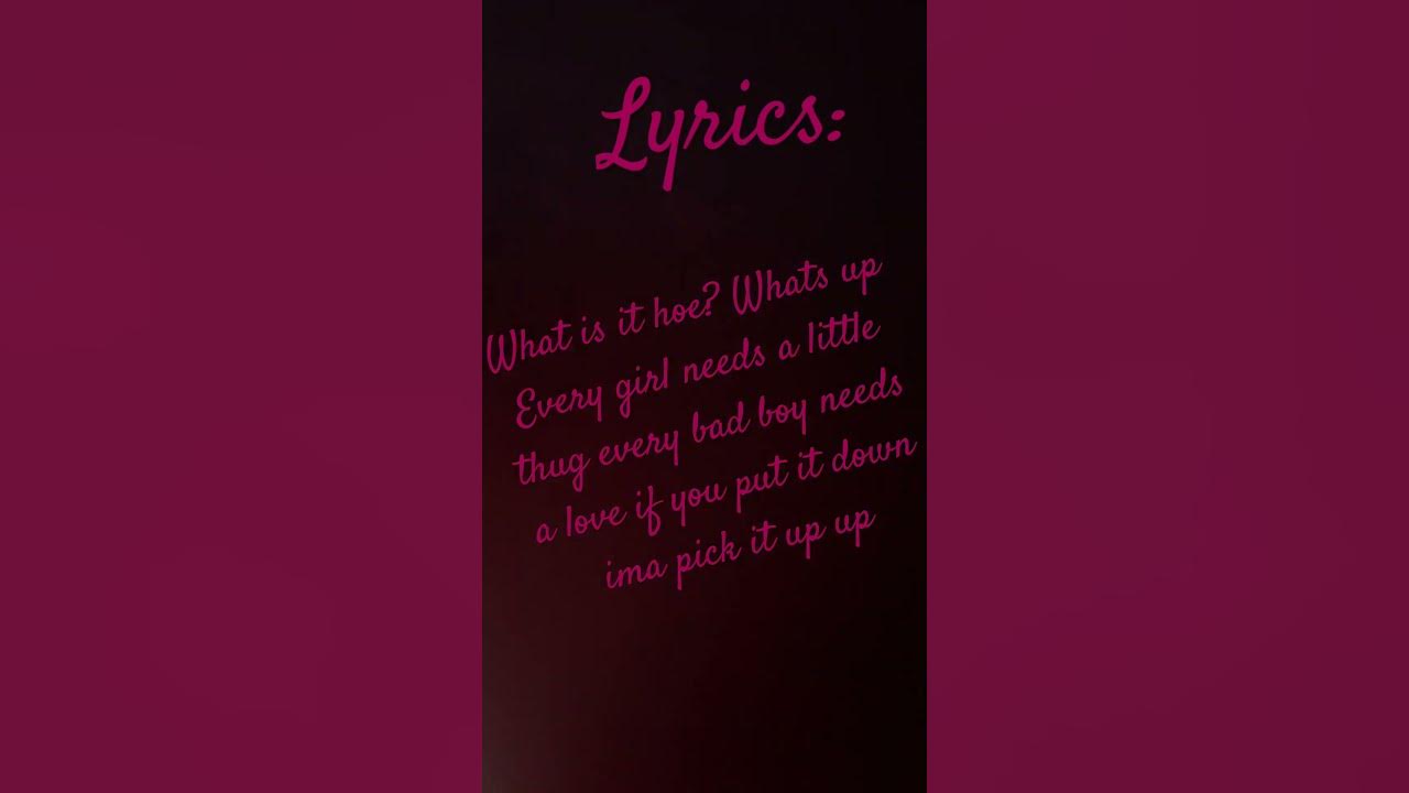 What is it lyrics youtube