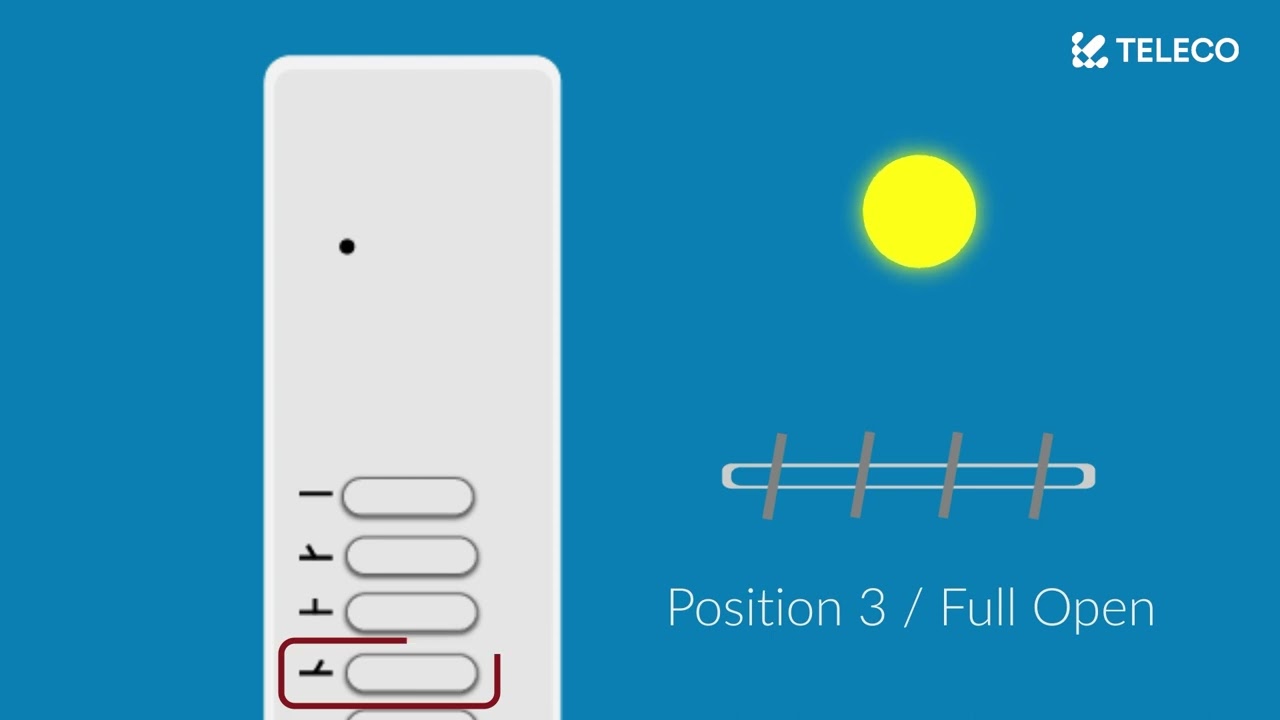 Short tutorial on the operation of the remote controller for your new louvre roof