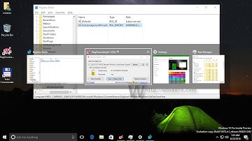 ALT+TAB Dialog Background Transparency - Adjust in Windows 10