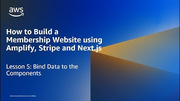 How to Build a Membership Website using Amplify, Stripe and Next.js: Bind Data to the Components