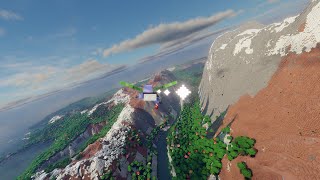Minecraft ReTerraForged, Distant Horizons and Do a Barrel Roll (4K)