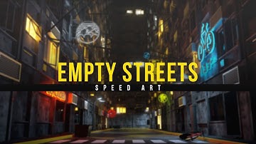 Empty Streets - Speed Art | Cinema 4D/Octane Render