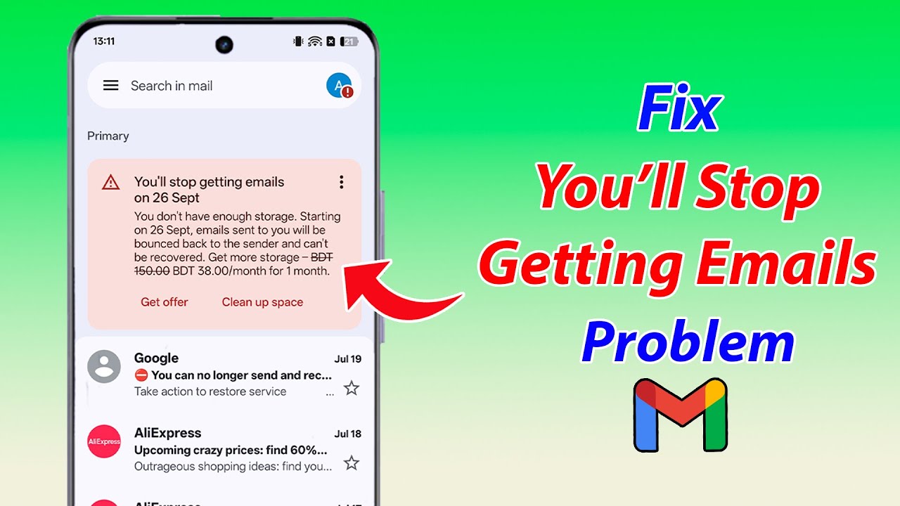 How to fix you'll stop getting emails - YouTube