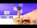How to Make Mini Electric Table Fan from Cardboard / Diy Homemade Fan