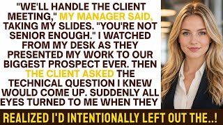 My Team Excluded Me From The $8.2M Presentation I Built, Until The Client Asked The One Question...