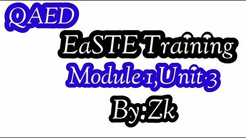 Easte Training | Module 1| Unit 3| All Solved Questions and Answers| Activities And Warmers
