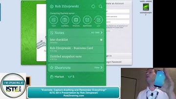 ISTE 2014 Workshop: Using Evernote to Organize Your Digital Lifestyle- Presented by Rob Zdrojewski
