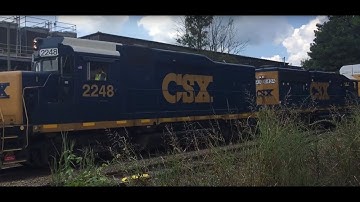 CSX GP30(Weird Bell)/GP40-2 Slug Set Works Industry-Cartersville, GA 8/28/2018 ©