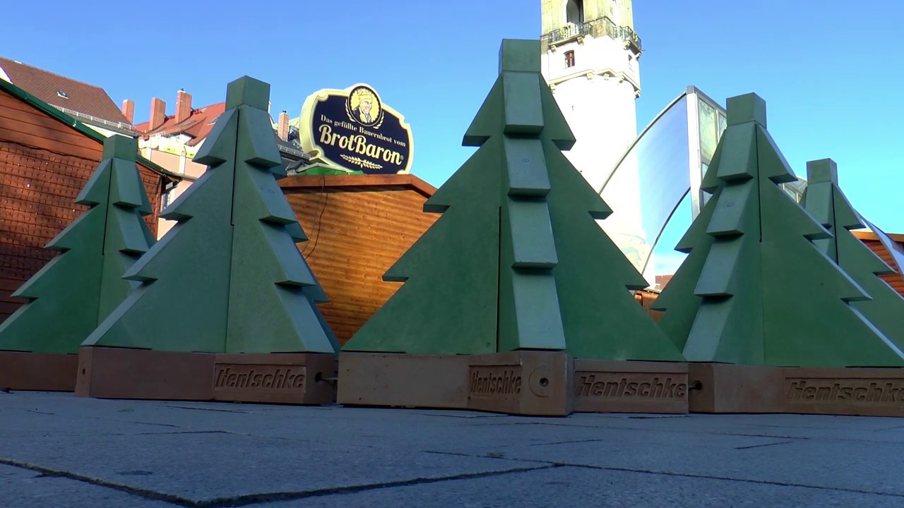 Nizza-Weihnachtsbäume für Wenzelsmarkt Bautzen 2018