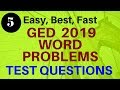 GED Word Problems 2019 - Solve your Word Problem Fear in 15 minutes