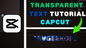 How to Get Transparent Text in CapCut PC (2025) | Easy Video Editing Tutorial