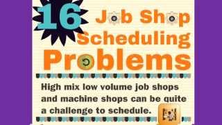 16 job shop scheduling problems