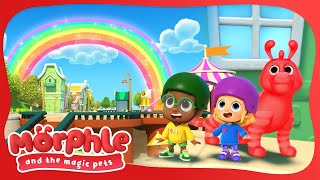 Rainbow Chasers | Morphle and the Magic Pets | Moonbug Kids - Fun Stories and Colors