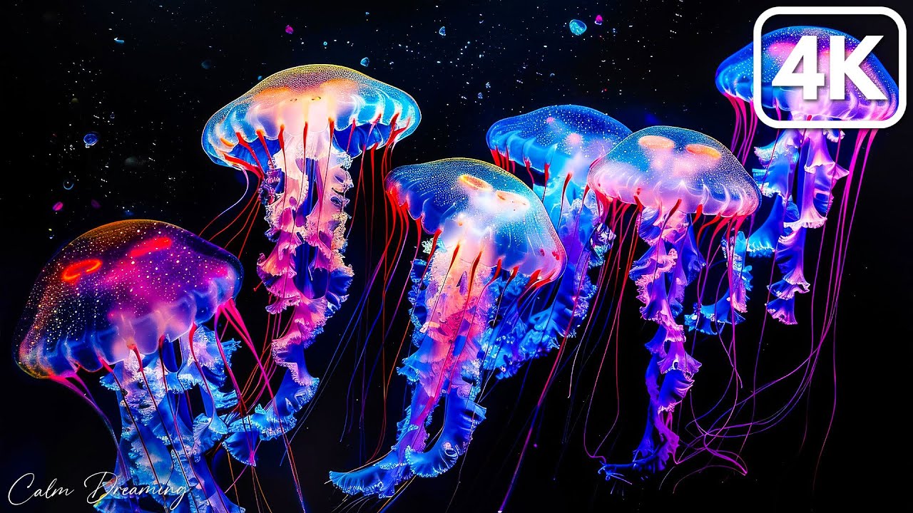 Stunning Jellyfish Aquarium • Relaxing Music for Sleep, Meditation & Yoga • Goodbye Insomnia #2