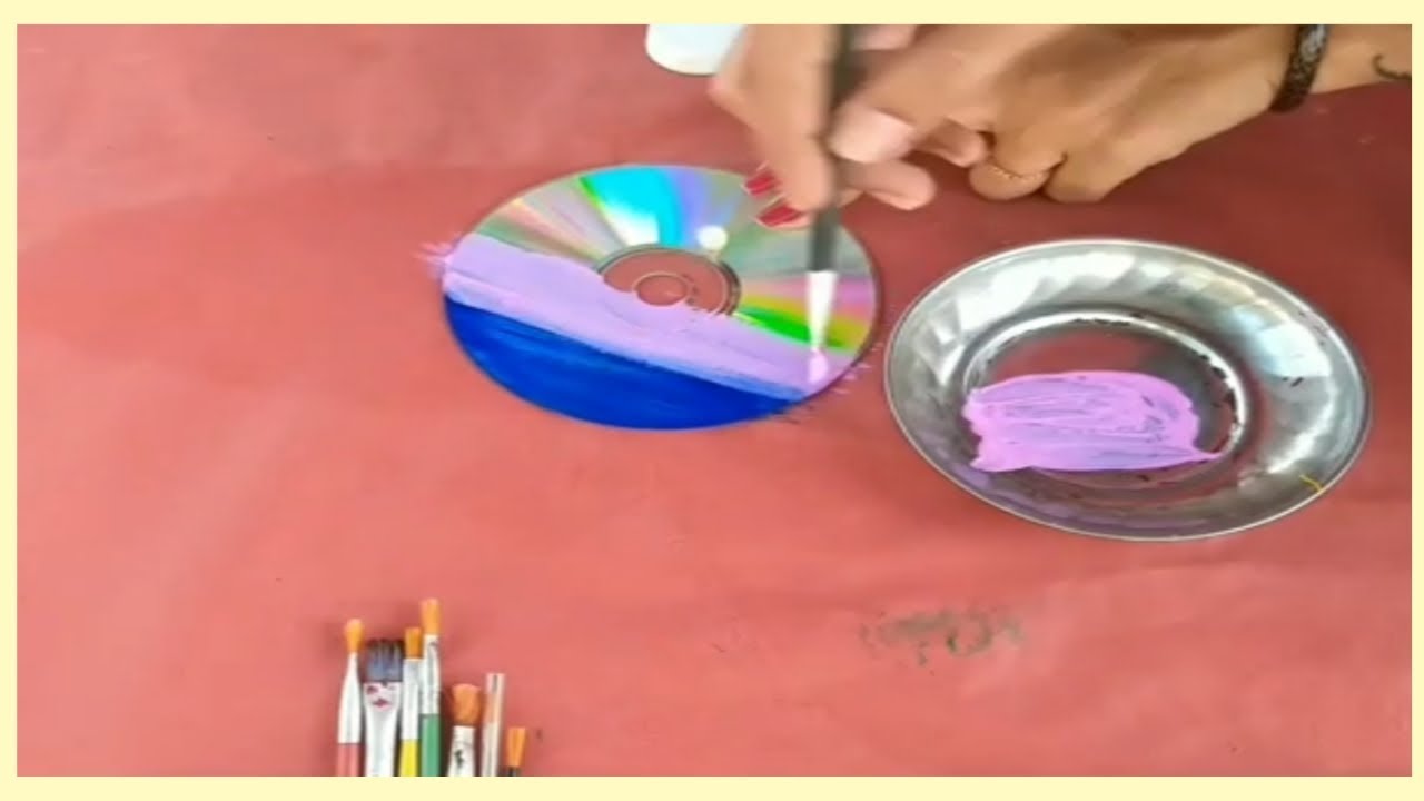 DIY Best out of waste painting old CD YouTube