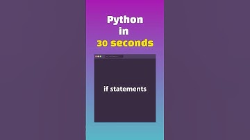 Master Python If Statements in 30 Seconds!  #coding #python #shorts