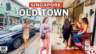 8K  Singapore City Tour | Most Beautiful Old Town Area of Singapore