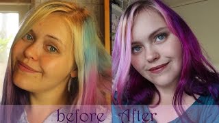 New Autumn haircolour - Magenta/Aubergine hairdye tutorial