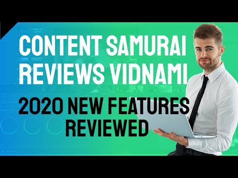 Content Samurai Reviews (2020) Vidnami ✅ - Content Samurai Review best discount and your free trial