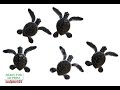 Baby sea turtles 3d printable models color rendering by sculptor101