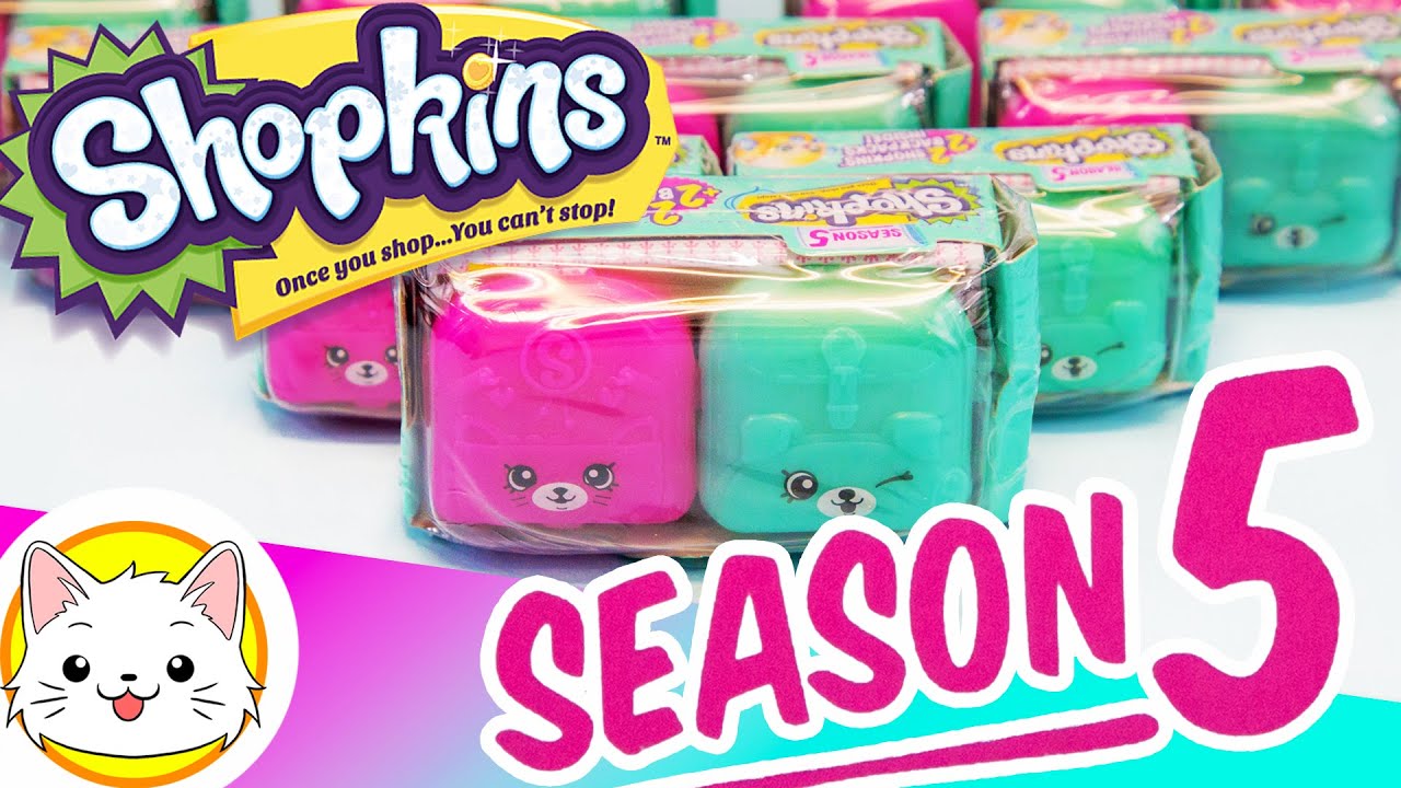 SHOPKINS SEASON 5 BLIND BAG OPENING 20 PETKINS BACKPACK with Charm and SURPRISE Family Fun