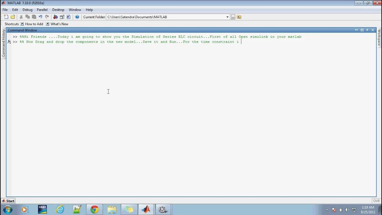 Matlab SIMULINK Series RLC Circuit YouTube