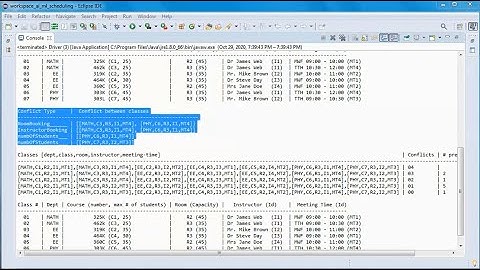 Class Scheduling + Hill Climbing algorithm + JAVA