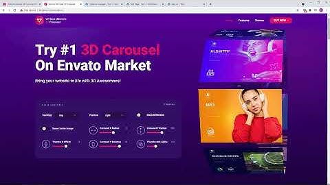 Vertical Ultimate 3D Carousel WordPress Plugin.