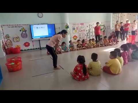 Video tiết dạy mầm non. Tung và bắt bóng với người đối diện. - youtube