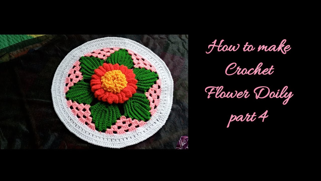 Crochet Flower thalposh/crochet thali cover/woolen design tablecloth