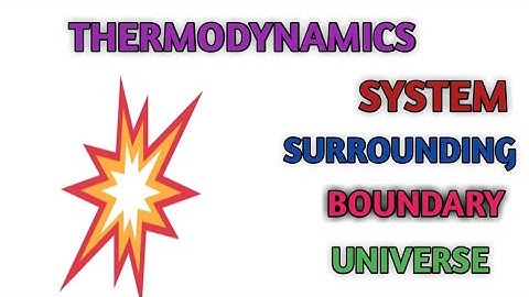 [Hindi] System, Surroundings, Boundary & Universe in Thermodynamics