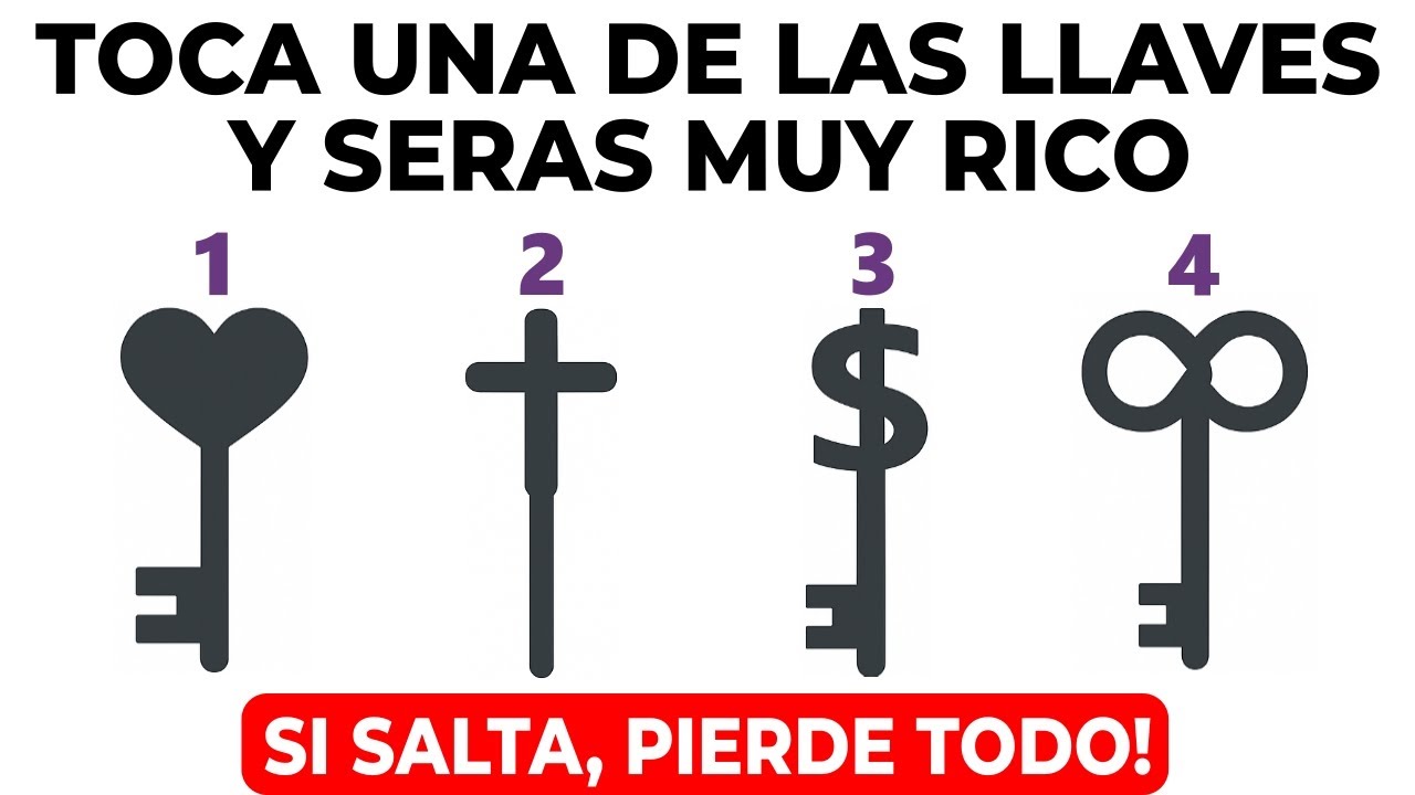 🔑¡Hoy es el día! Toca una llave y recibe el milagro que cambiará tu vida