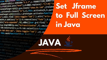 Set Jframe to Full Screen Java
