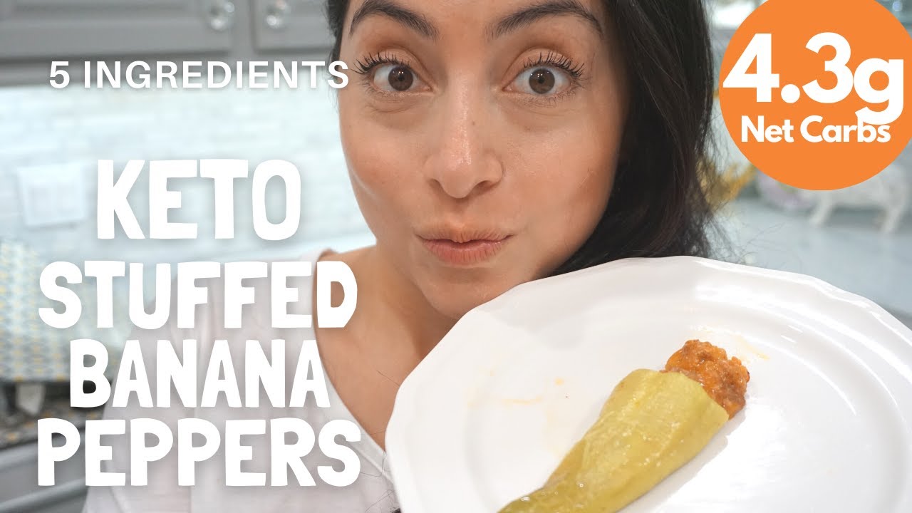 KETO STUFFED BANANA PEPPERS How to make a delicious low carb snack
