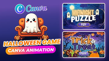 I Made a Halloween Game | Halloween Game with Canva Animation