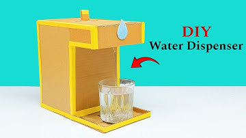 How to Make Automatic Water Dispenser Machine From Cardboard || DIY Water Dispenser at Home