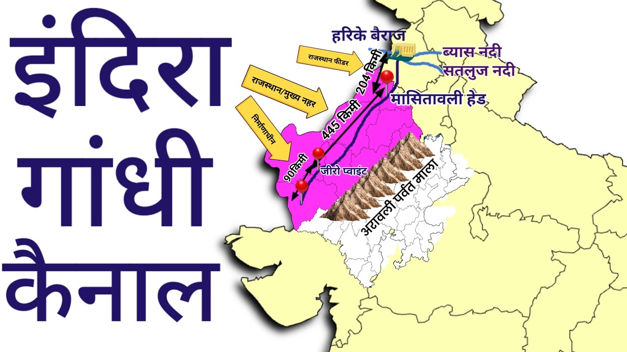 इंदिरा गांधी नहर | Indira Gandhi Canal |Indian geography