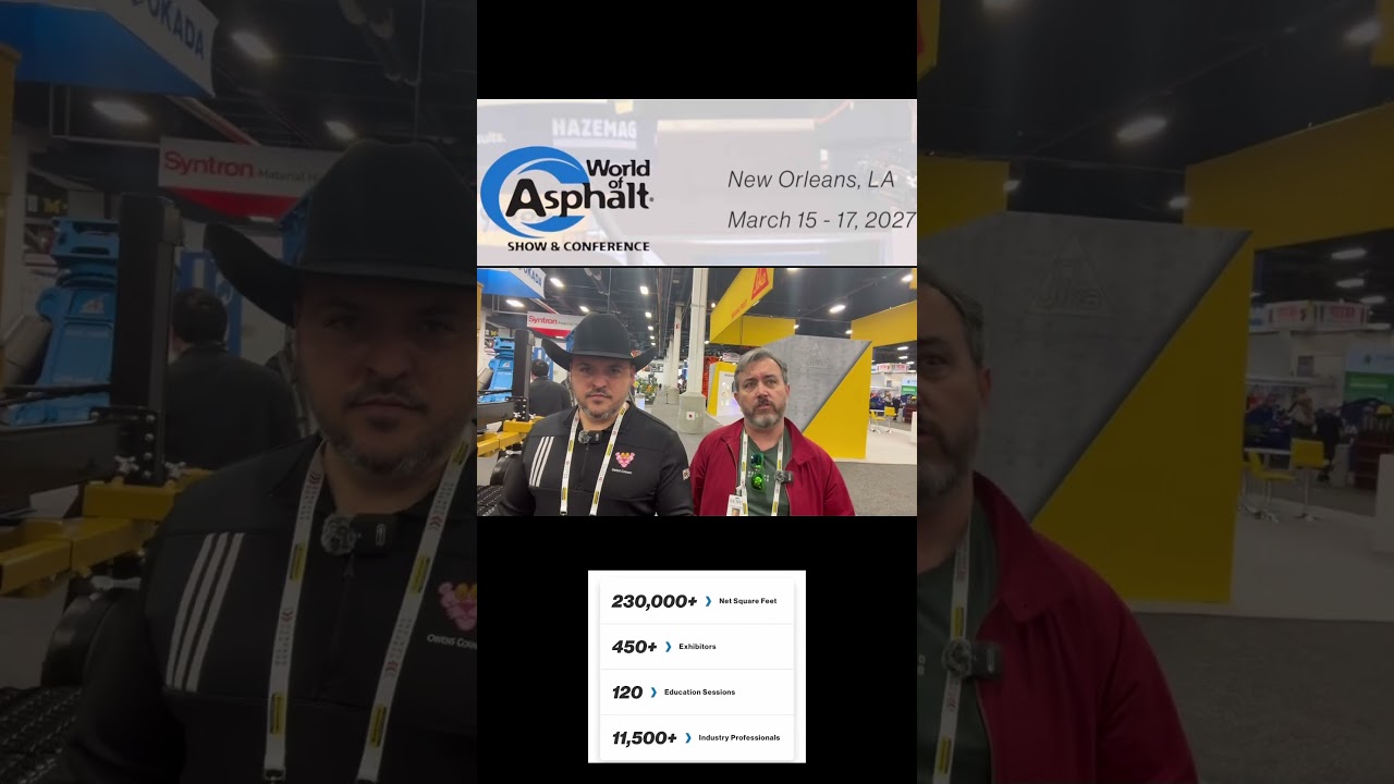 Platicas con  @CONEXPO-CON/AGG  y @World of Asphalt  prepárense para el 2027,  #worldofasphalt