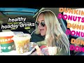 MAKING POPULAR HOLIDAY DRINKS HEALTHY | Dunkin Donuts, Starbucks (holiday drink taste test)