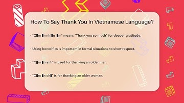How To Say Thank You In Vietnamese Language? - The Language Library
