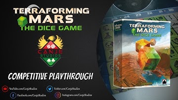 Canje and Pacman Play Terraforming Mars The Dice Game