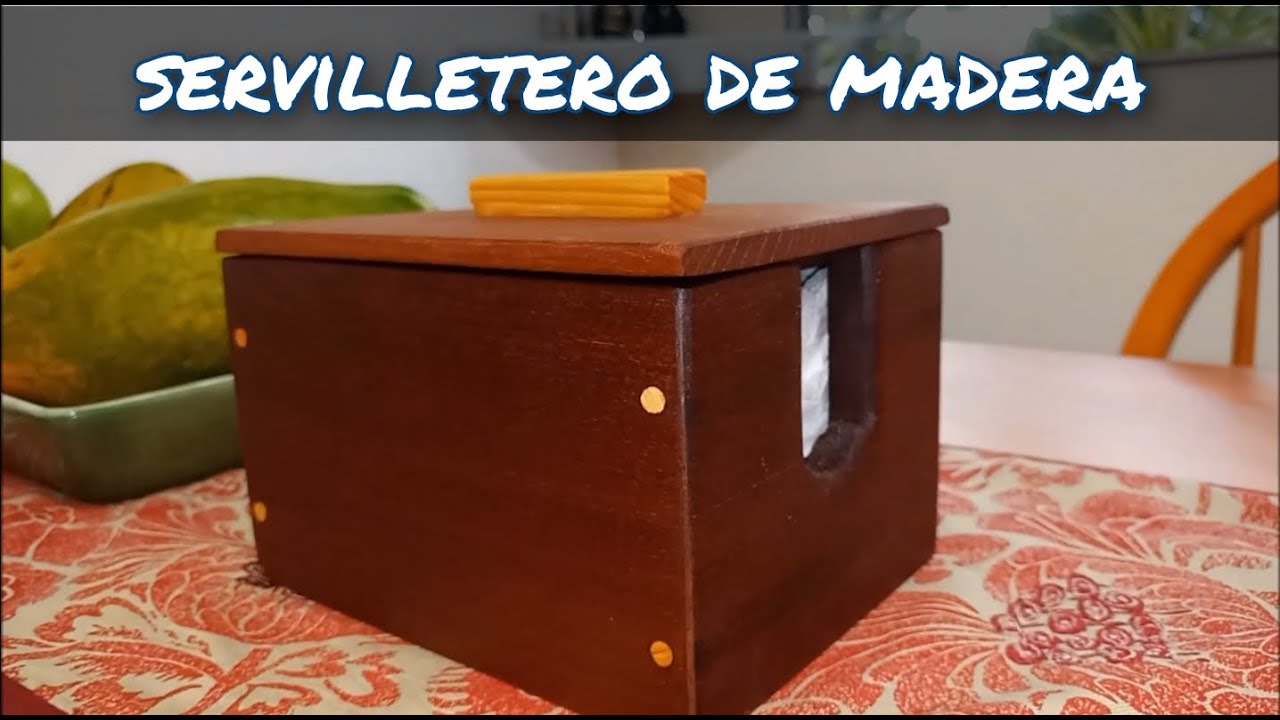 Porta Servilletas de Madera Diseño Home